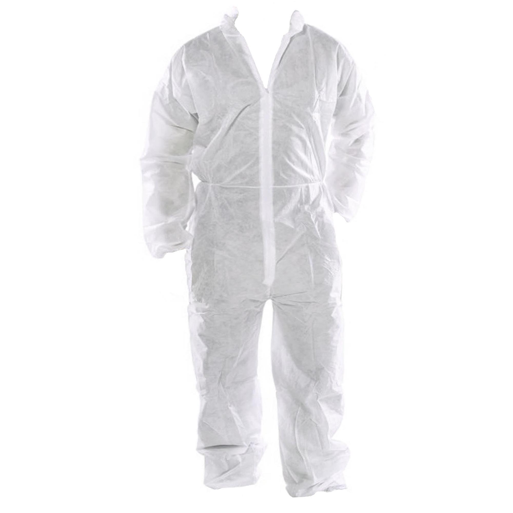 white disposable overalls