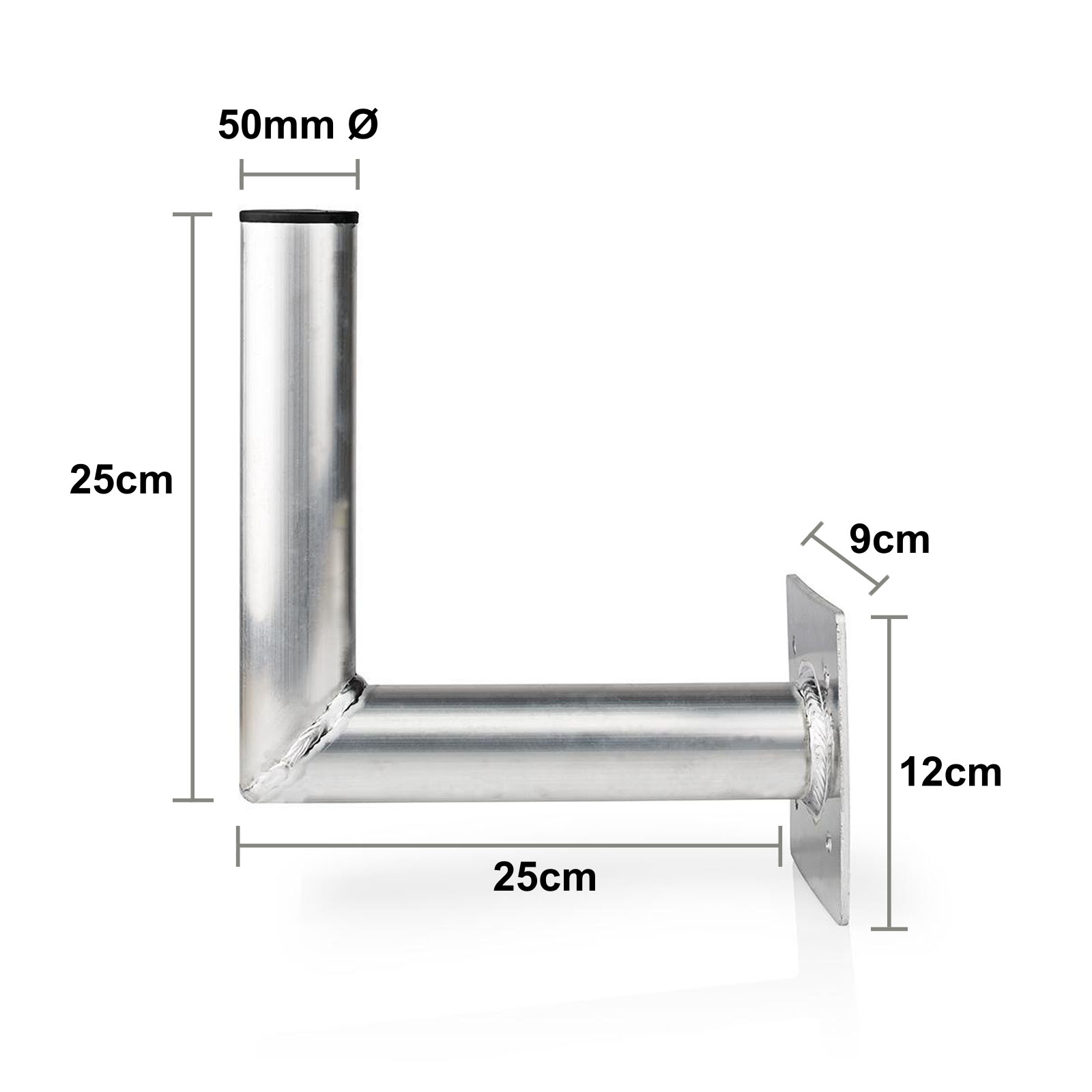 Satellite Dish Wall Balcony Mount Bracket Antenna Aerial Sky Holder 15