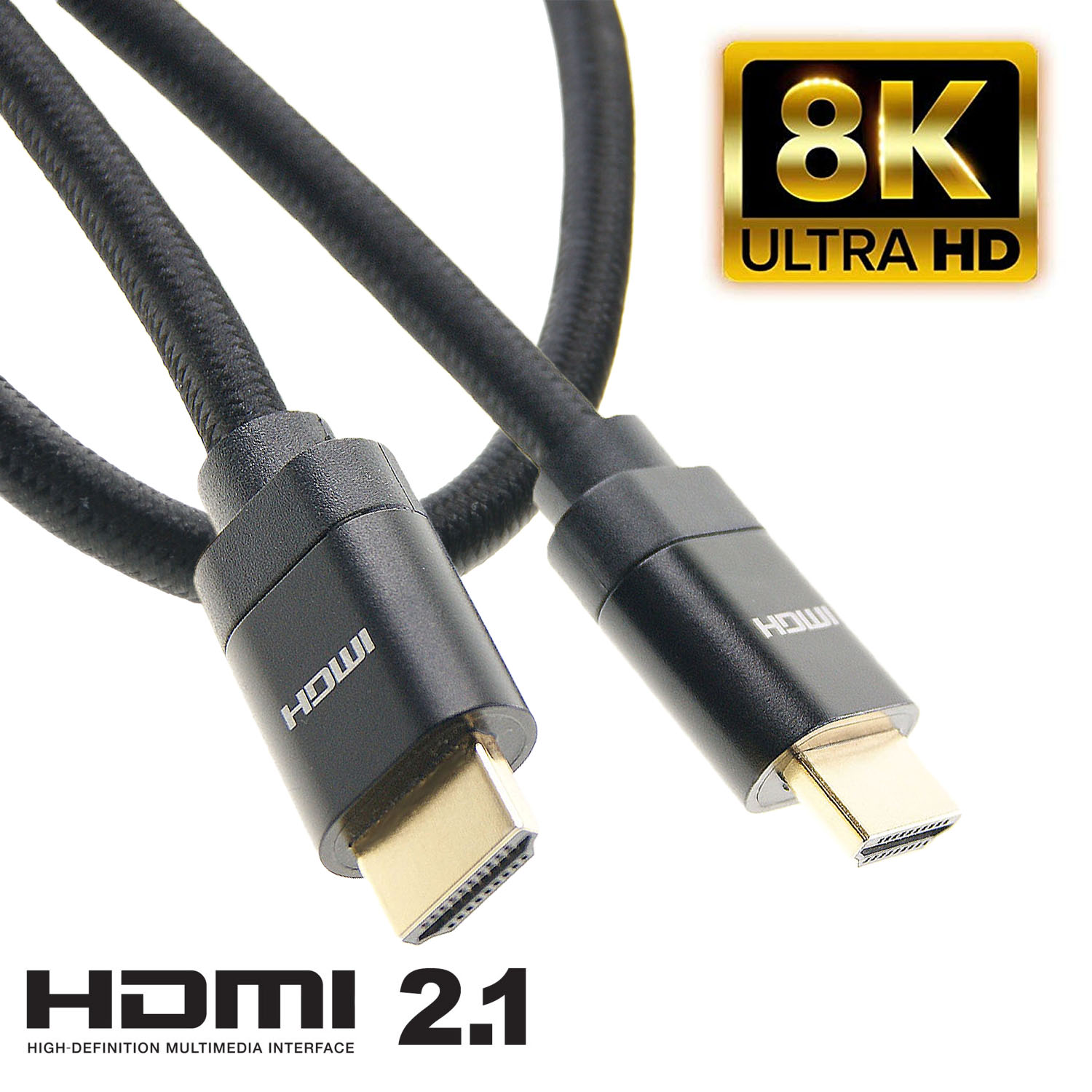 Premium High Speed 8K HDMI 2.1 Lead  Ethernet/ARC 0.5m Gold Plated Arc Audio AV STAR 
